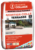 Mortier colle terrasse beige - Sac de 25 kg - Mapei - Brico Dépôt