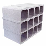 Casier 12 bouteilles gris H.33,5 x L.44 x P.23 cm - Brico Dépôt