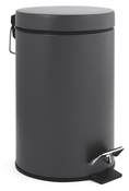 Poubelle à pédale "Lady" grise 3L - H. 26 cm x l. 17 cm - Brico Dépôt