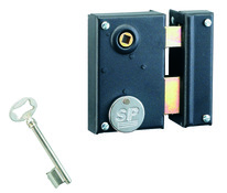 Serrure à applique verticale pêne dormant 1/2 tour porte gauche - 70 x 110 mm - Thirard - Brico Dépôt