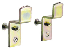 Lot de 2 supports de barre de sécurité an acier bichromaté blanc - AFBAT - Brico Dépôt