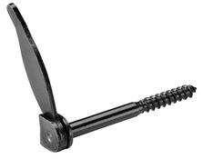 Arrêt de volet tourniquet à tirefond en acier zingué - Noir - Ø 10 x L. 115 mm - AFBAT - Brico Dépôt