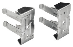 2 clips en acier zingué pour fixation de plinthe - Handix - Brico Dépôt