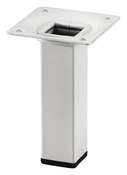 Pied carré en acier blanc H. 100 mm - Handix - Brico Dépôt
