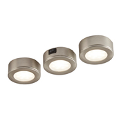 Lot de 3 spots LED "Esmo" argent - 150 lm - Colours - Brico Dépôt