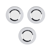 Lot de 3 spots LED "Thorold" argent IP20 - 500 lm - Colours - Brico Dépôt
