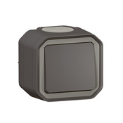 Interrupteur va-et-vient "Plexo" complet saillie - Gris anthracite - Legrand - Brico Dépôt