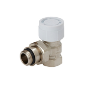 Corps thermostatique équerre en laiton nickelé - 15x21 - Brico Dépôt