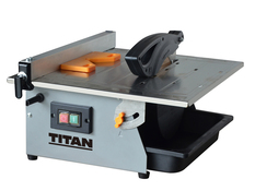 Coupe-carreaux en acier 750 W avec inclinaison de table 0° à 45° - Titan - Brico Dépôt