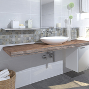 Mosaïque Travertin pierre naturelle "Ephese" beige - l. 30,2 x L. 30,2 cm - Cooke and Lewis - Brico Dépôt