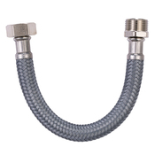 Flexible d'alimentation en eau 30 cm - Mâle/Femelle Filetages 20x27 - Brico Dépôt