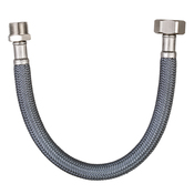 Flexible d'alimentation en eau 30 cm - Mâle/Femelle Filetage entrée 12x17 - Filetage sortie 15x21 - Brico Dépôt