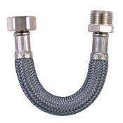 Flexible d'alimentation en eau 15 cm - Mâle/Femelle Filetages 12/17 - Brico Dépôt
