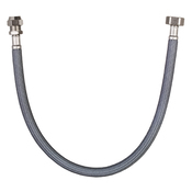 Flexible d'alimentation en eau 30 cm - Filetage entrée Femelle 15x21 / Sortie Bicône diamètre 12 - Brico Dépôt