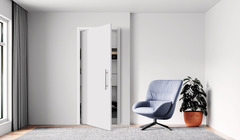 Bloc-porte avec porte pivotante blanche - H. 204 x L. 73 cm - Brico Dépôt