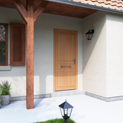 Porte entrée bois Méranti "Cahir" H. 215 x l. 90 gauche - Brico Dépôt