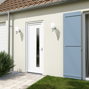 Porte entrée PVC blanc "Elen" H. 215 x l. 90 gauche - Brico Dépôt