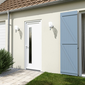Porte entrée PVC blanc "Elen" H. 215 x l. 90 droite - Brico Dépôt