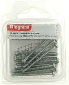 Lot de 10 vis longues pour interrupteur - Legrand - Brico Dépôt