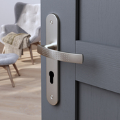 Poignée de porte "Edric" avec trou pour cylindre - Entraxe 195 mm - Cooke and Lewis - Brico Dépôt