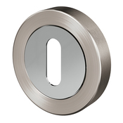 Ensemble de porte Rosace "Oric" avec trou pour clé - Brico Dépôt