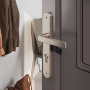 Poignée de porte extérieure "Iza" avec trou pour cylindre - Entraxe 195 mm - Brico Dépôt