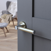 Poignée de porte sur rosace "Bernice" sans trou - Cooke and Lewis - Brico Dépôt