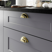 Lot de 6 poignées de meuble "Goderic" - Effet laiton - Entraxe 64 mm - Cooke and Lewis - Brico Dépôt