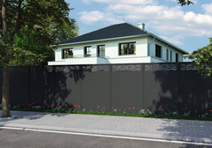 Lame aluminium gris H. 20 x L. 183 x EP. 2,4 cm "Almo" - Brico Dépôt