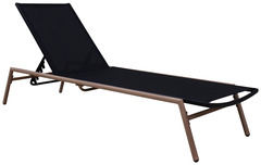 Bain de soleil aluminium imitation bois - Brico Dépôt