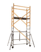 Réhausse aluminium pliant pour échafaudage H. 4m50 - Europa - Brico Dépôt