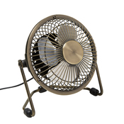 Mini-ventilateur de bureau USB - Cuivre - Brico Dépôt