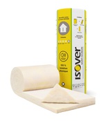 Laine de verre 45mm Cloison 40 R:1,1 -  6,5m x 0,6m - Rouleau nu - Isover - Brico Dépôt