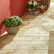 Lame de terrasse "Heria" Epicéa vert L. 2,4 m x l. 12 x EP. 2,4 cm - Marque BLOOMA - Brico Dépôt