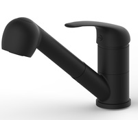 Mitigeur évier de cuisine "Mokau" avec douchette - Graphite mat - Brico Dépôt