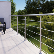 Kit balustrade à plat aluminium "Jorun" H. 1 m x L. 2 m - GEOM - Brico Dépôt