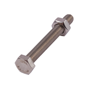 Sachet de 10 boulons tête hexagonale 10 x 80 mm acier inoxydable A4 - Brenner - Brico Dépôt