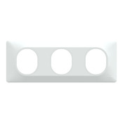 Plaque de finition triple "Ovalis" blanc - Installation horizontale - Brico Dépôt