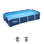 Piscine 400 x 211 x 81 cm pompe filtre 5 700 L - Brico Dépôt