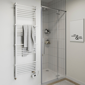 Sèche-serviettes "Natha" mixte blanc - 631 W
 - Brico Dépôt