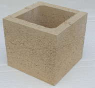 Element pilier 27,5 x 27,5 x 25 - sable - Brico Dépôt