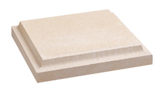 Chapeau de pilier 40x40x6 blanc béton vibré finition sablée - Brico Dépôt