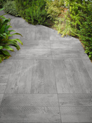 Carrelage de sol extérieur "Cabanon" gris - l. 42 x L. 42 cm - Brico Dépôt