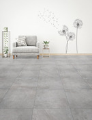Carrelage de sol intérieur "Alberini" gris clair - l. 42 x L. 42 cm - Brico Dépôt