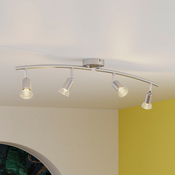 4 Spots GU10 argent à visser 7 W 220 - 240V - Brico Dépôt