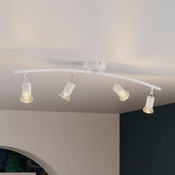 4 Spots GU10 blanc à visser 7 W 220 - 240V - Brico Dépôt