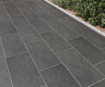 Carrelage de sol extérieur "Lauze" gris anthracite - l. 30 x L. 60,3 cm - Brico Dépôt