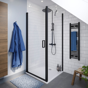 Paroi de douche latérale "Calia" l.90 cm en verre transparent - Cooke and Lewis - Brico Dépôt