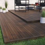 Lame composite marron "Neva" L. 2,2 m x l. 14,5 cm x Ep. 2,1 cm - Marque BLOOMA - Brico Dépôt