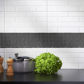 Mosaïque "Genovia" noir - l. 29,5 x L. 29,5 cm - Colours - Brico Dépôt